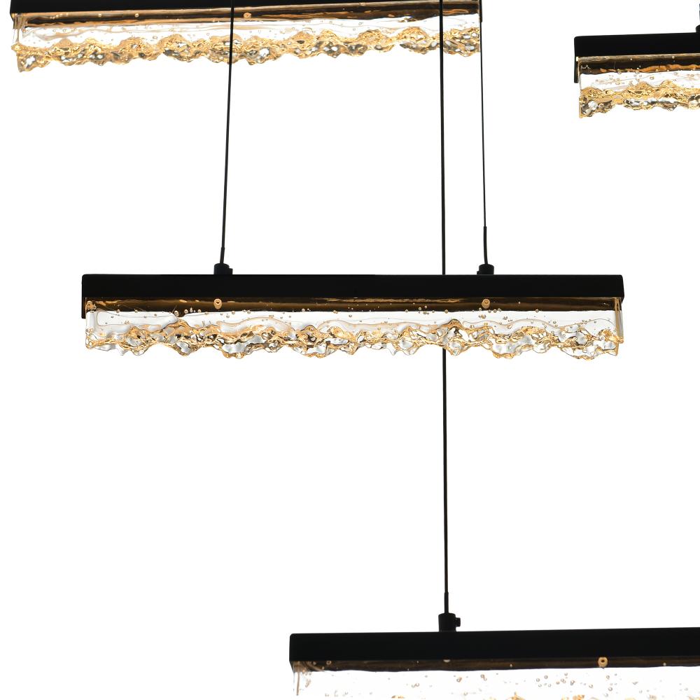 CWI Lighting 1588P48-10-101 Chandelier - Black