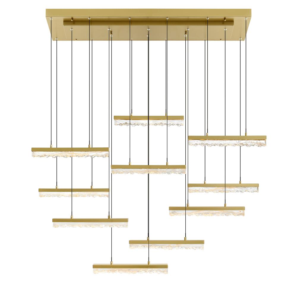 CWI Lighting 1588P48-10-624 Chandelier - Brass