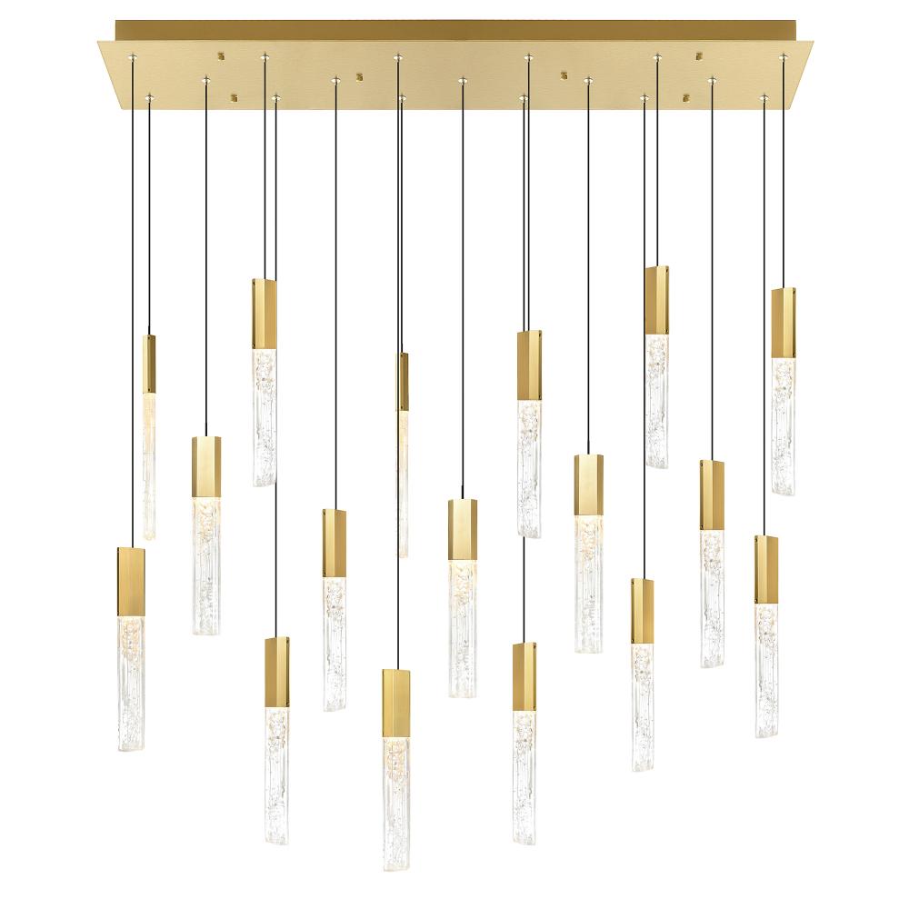 CWI Lighting 1589P48-17-624-RC Chandelier - Brass