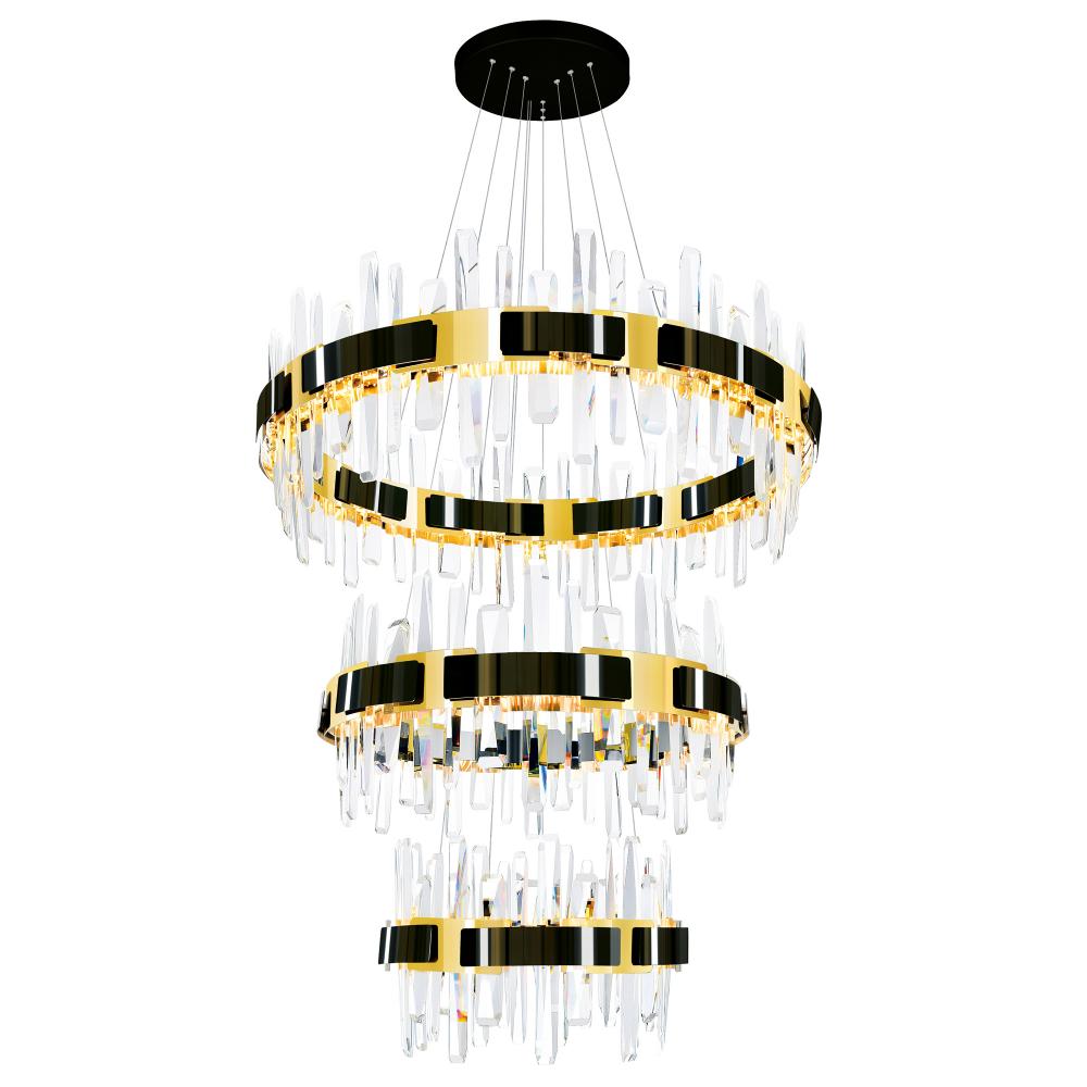 CWI Lighting 1592P32-3-612 Chandelier - Black