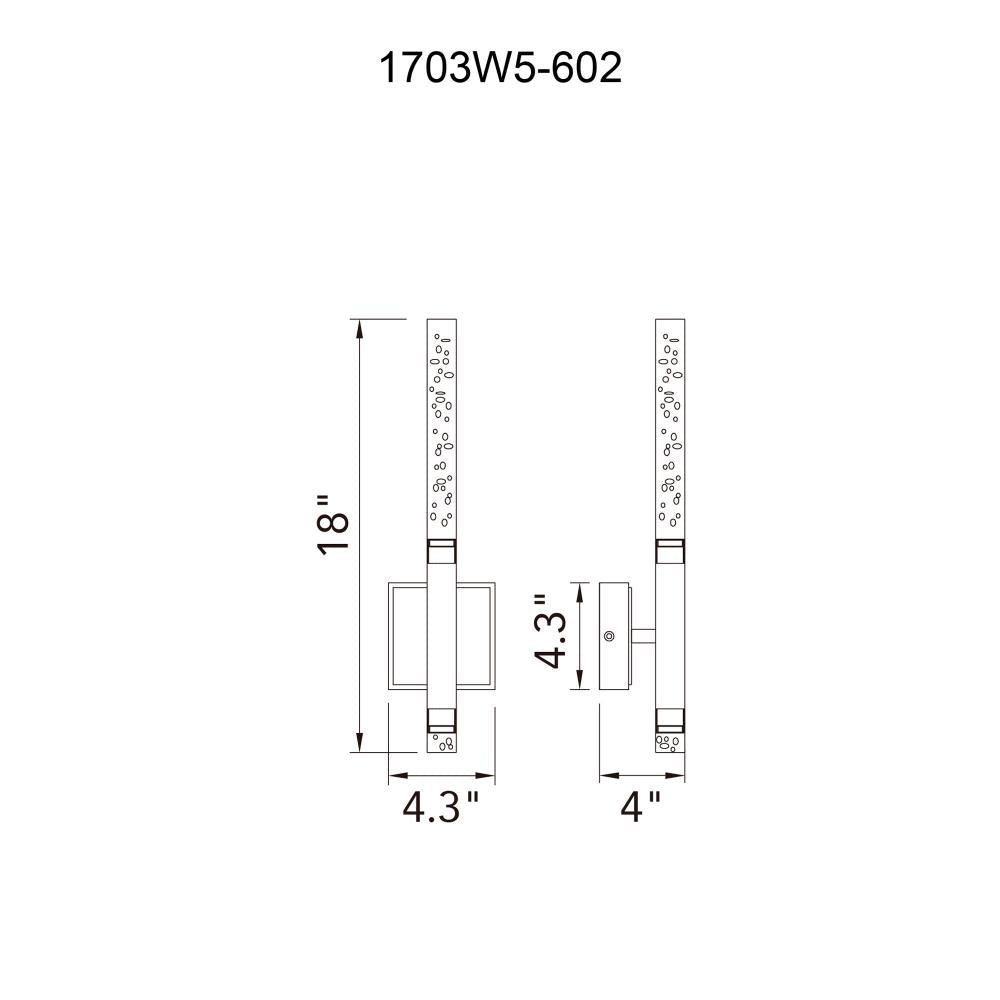 CWI Lighting 1703W5-602 Sconce - Satin Gold