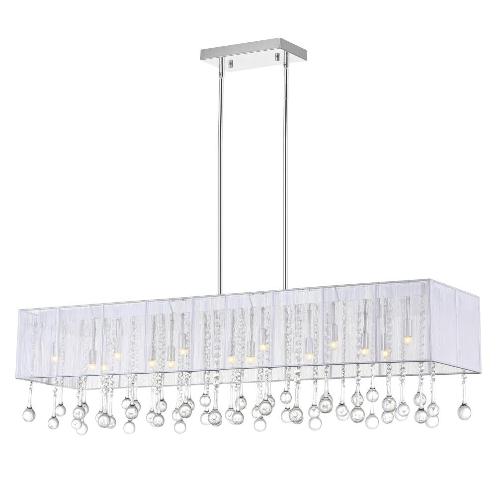 CWI Lighting 5005P48C(W-C) Chandelier Contemporary - Chrome