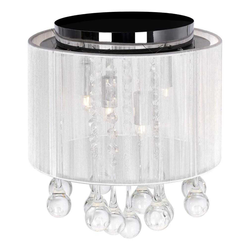 CWI Lighting 5006C10C-R (S) Flush Mount Contemporary - Chrome