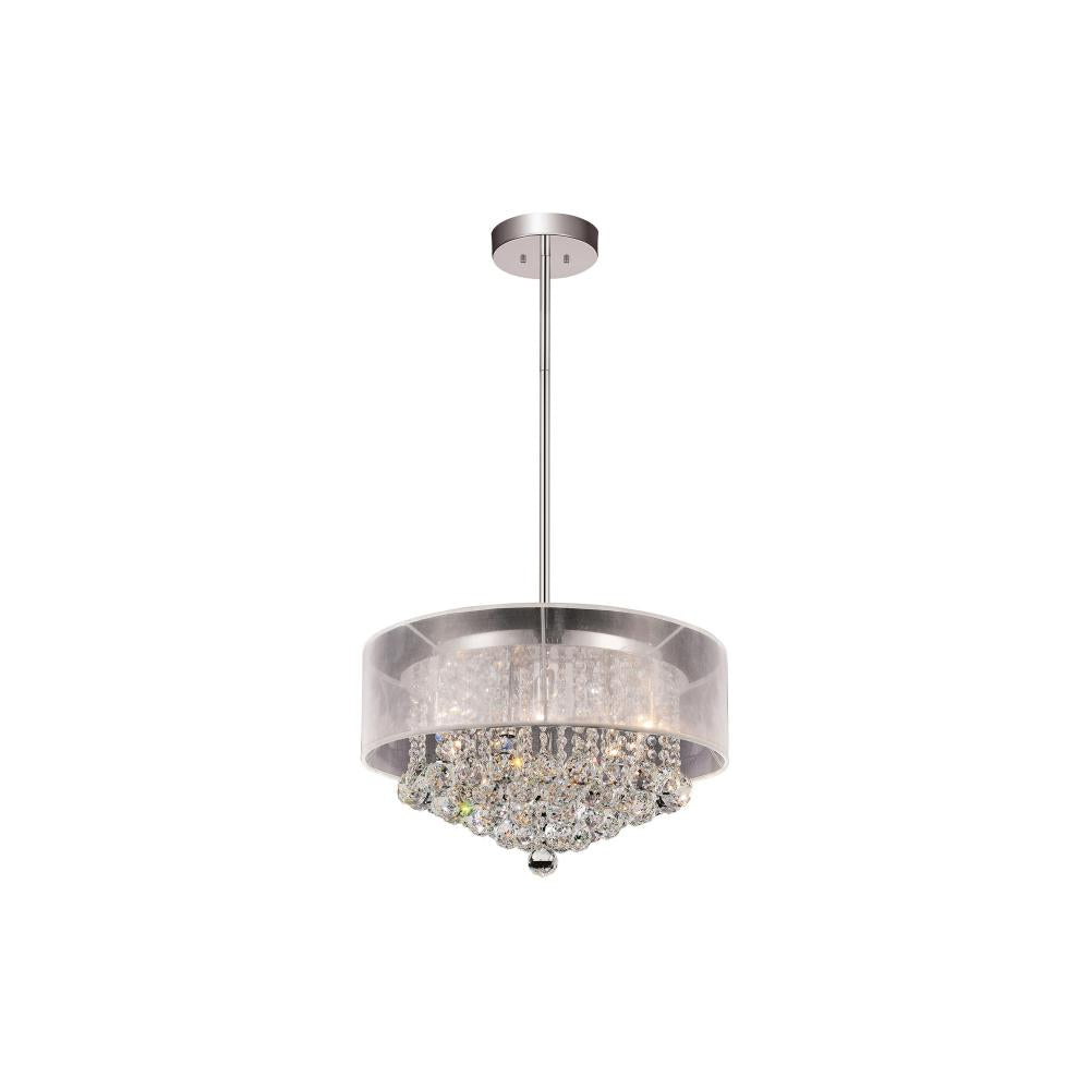 CWI Lighting 5062P20C (CLEAR + W) Chandelier Contemporary - Chrome