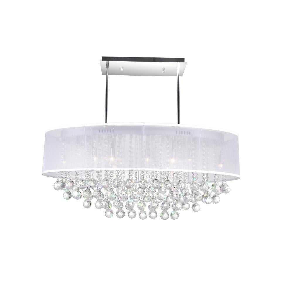 CWI Lighting 5063P36C (CLEAR+ W) Chandelier Contemporary - Chrome