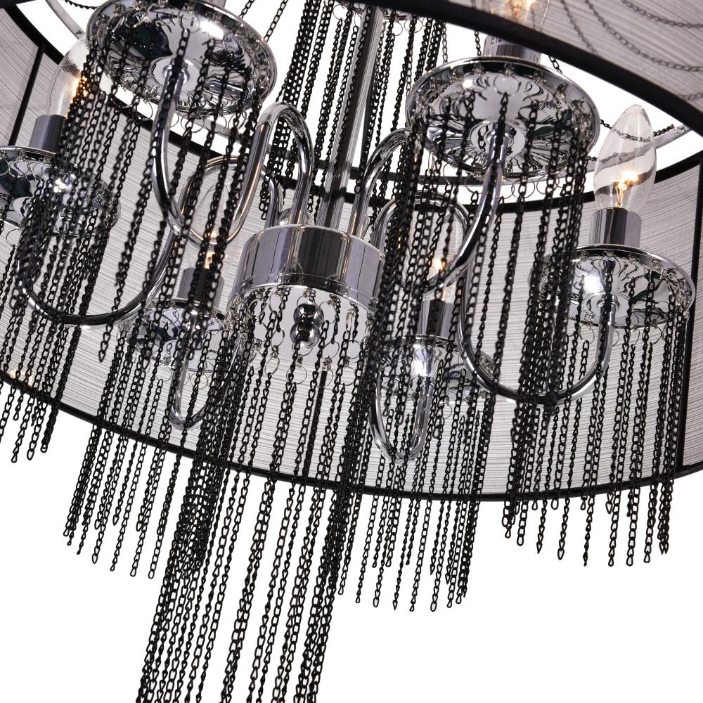 CWI Lighting 5475P20C-6 BROWN Chandelier Contemporary - Chrome