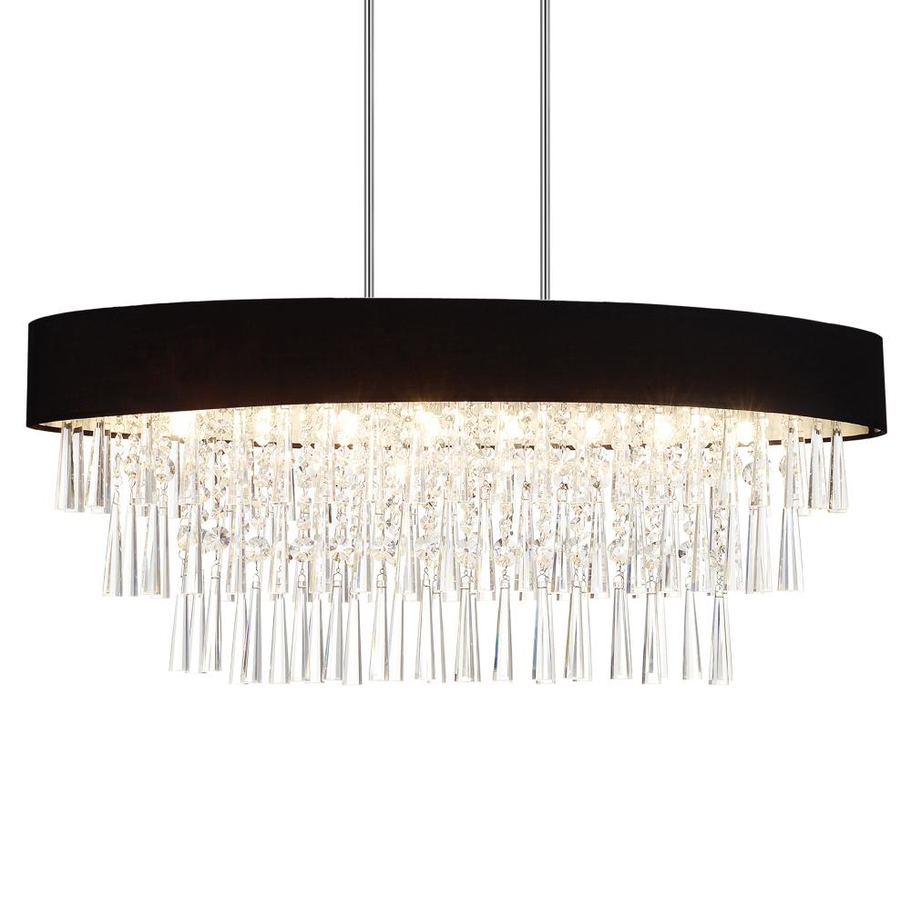 CWI Lighting 5523P38C-O (BLACK) Chandelier Crystal - Chrome