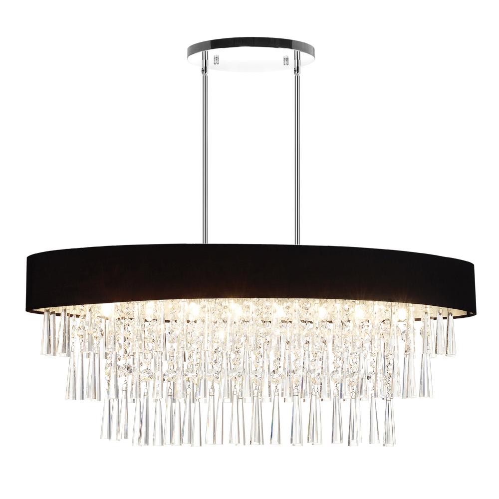 CWI Lighting 5523P38C-O (BLACK) Chandelier Crystal - Chrome