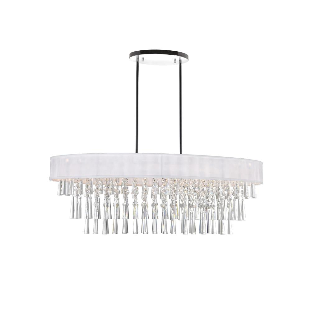 CWI Lighting 5523P38C-O (OFF WHITE) Chandelier Crystal - Chrome