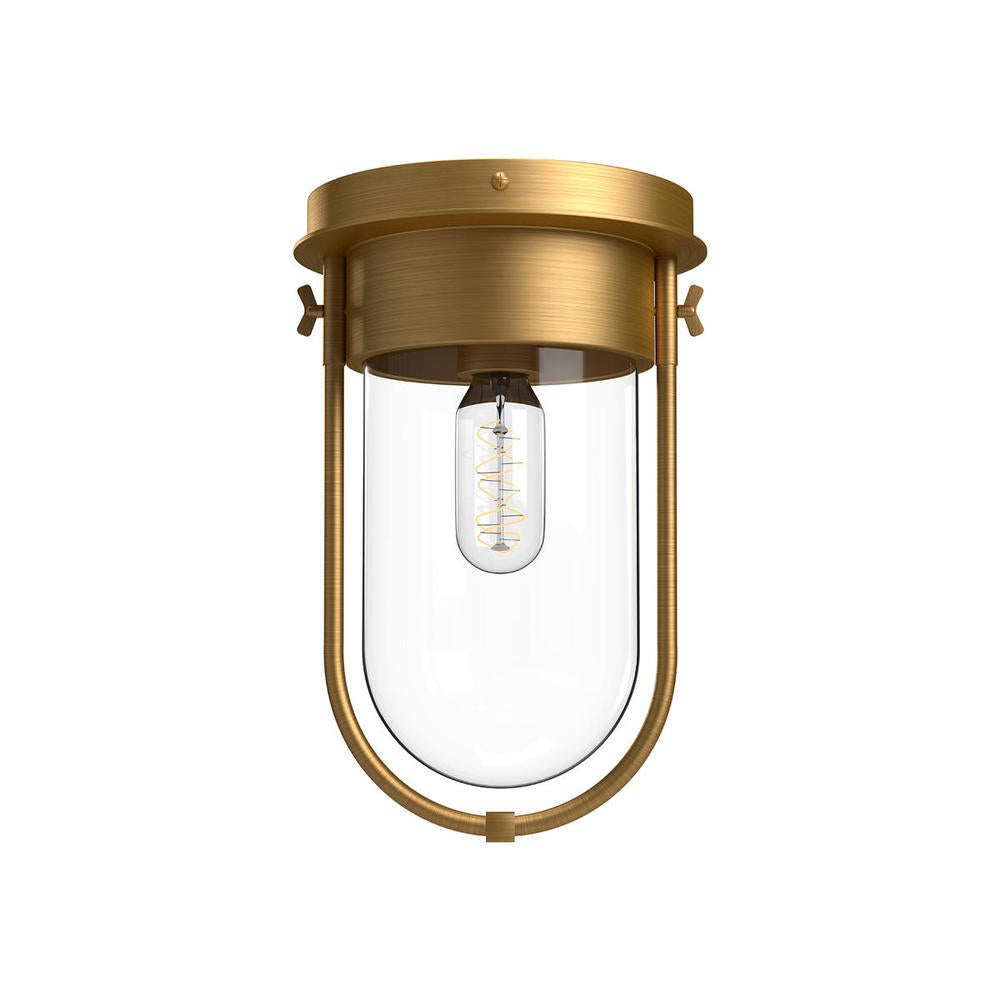 Alora Lighting CYRUS FM539008AGCL Flush Mount Modern - Aged Gold