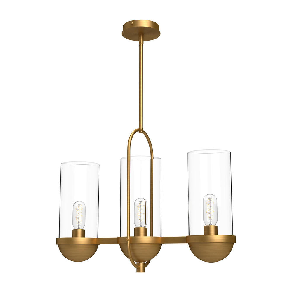 Alora Lighting CYRUS LP539024AGCL Pendant Modern - Aged Gold