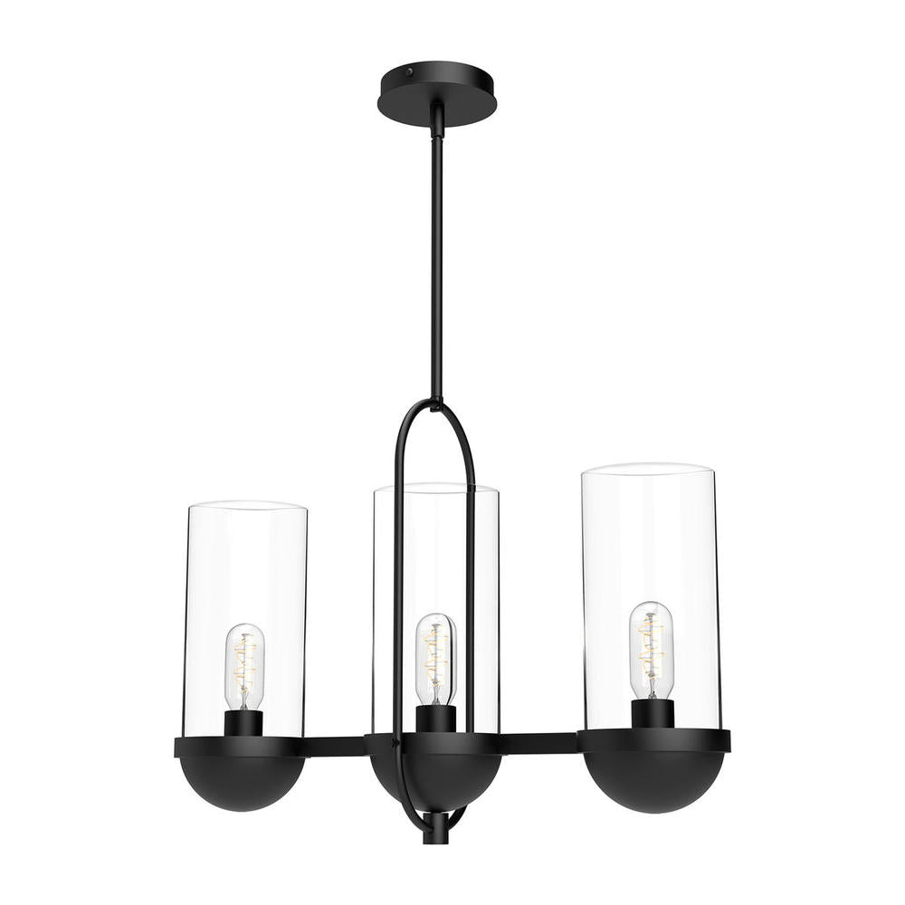 Alora Lighting CYRUS LP539024MBCL Pendant Modern - Matte Black