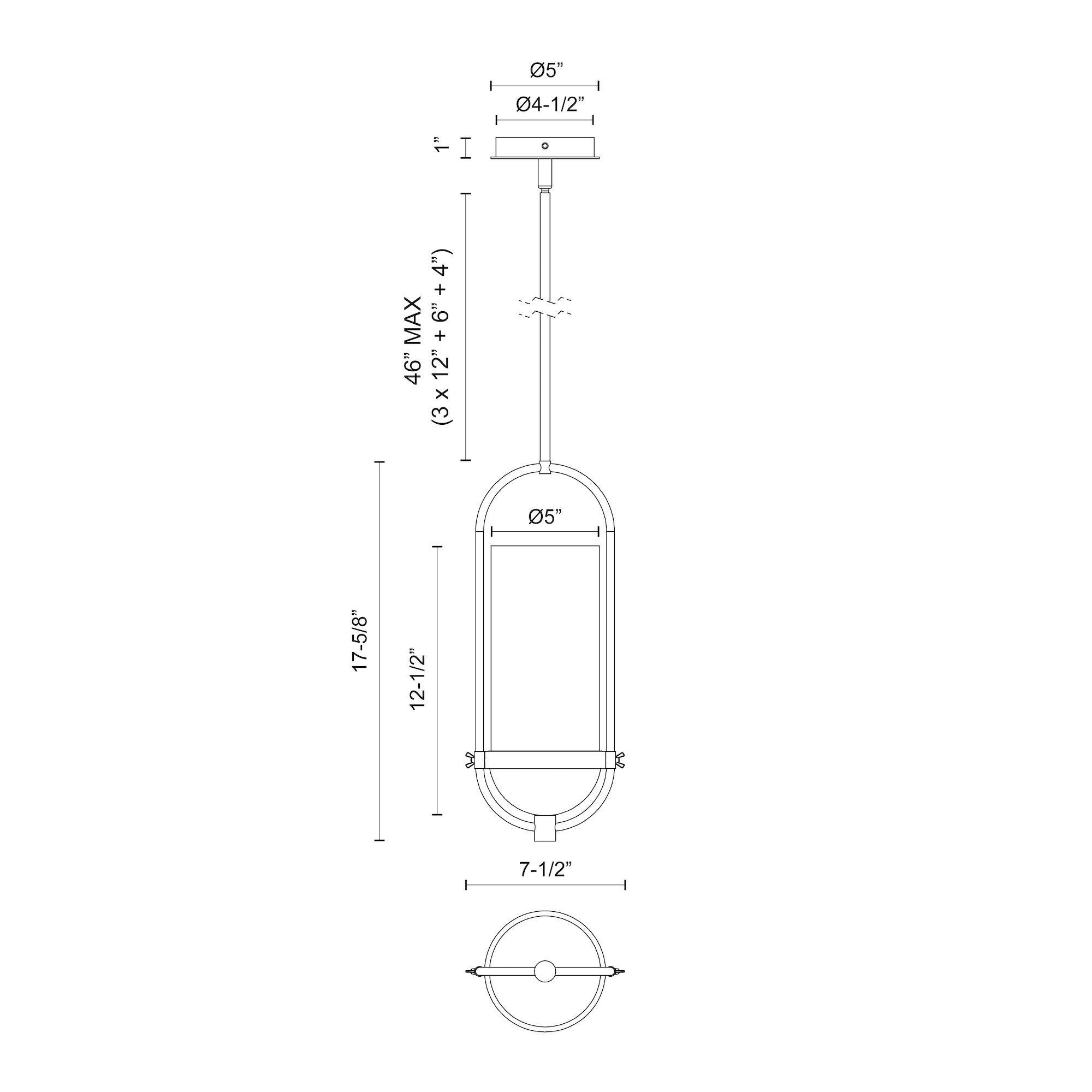 Cyrus 8-in Clear Glass/Matte Black 1 Light Pendant