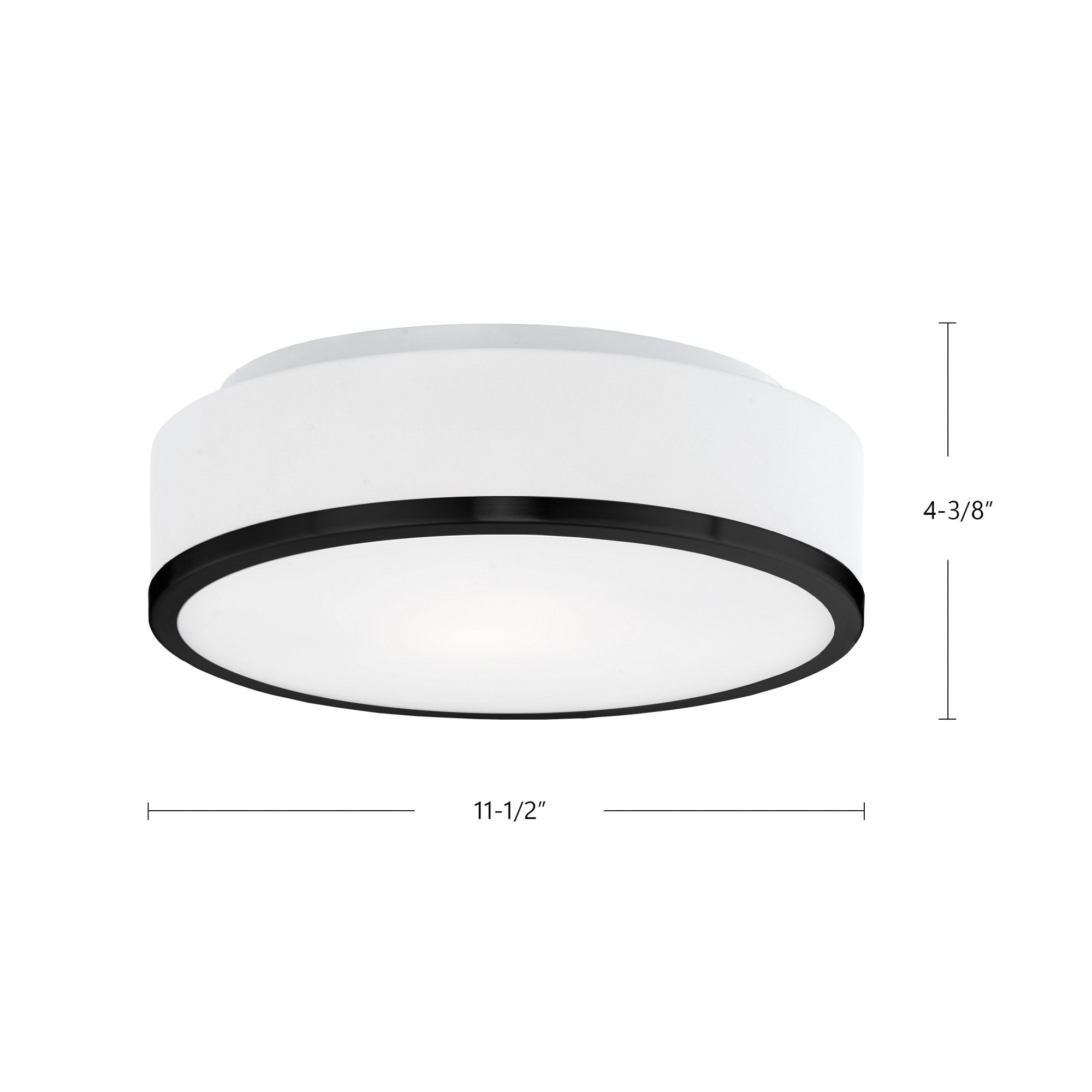 Charlie 12-in Brushed Nickel LED Flush Mount