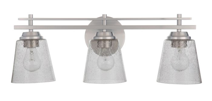 Craftmade Drake - 19624BNK3 3 Light Vanity Light Fixture - Brushed Polished Nickel