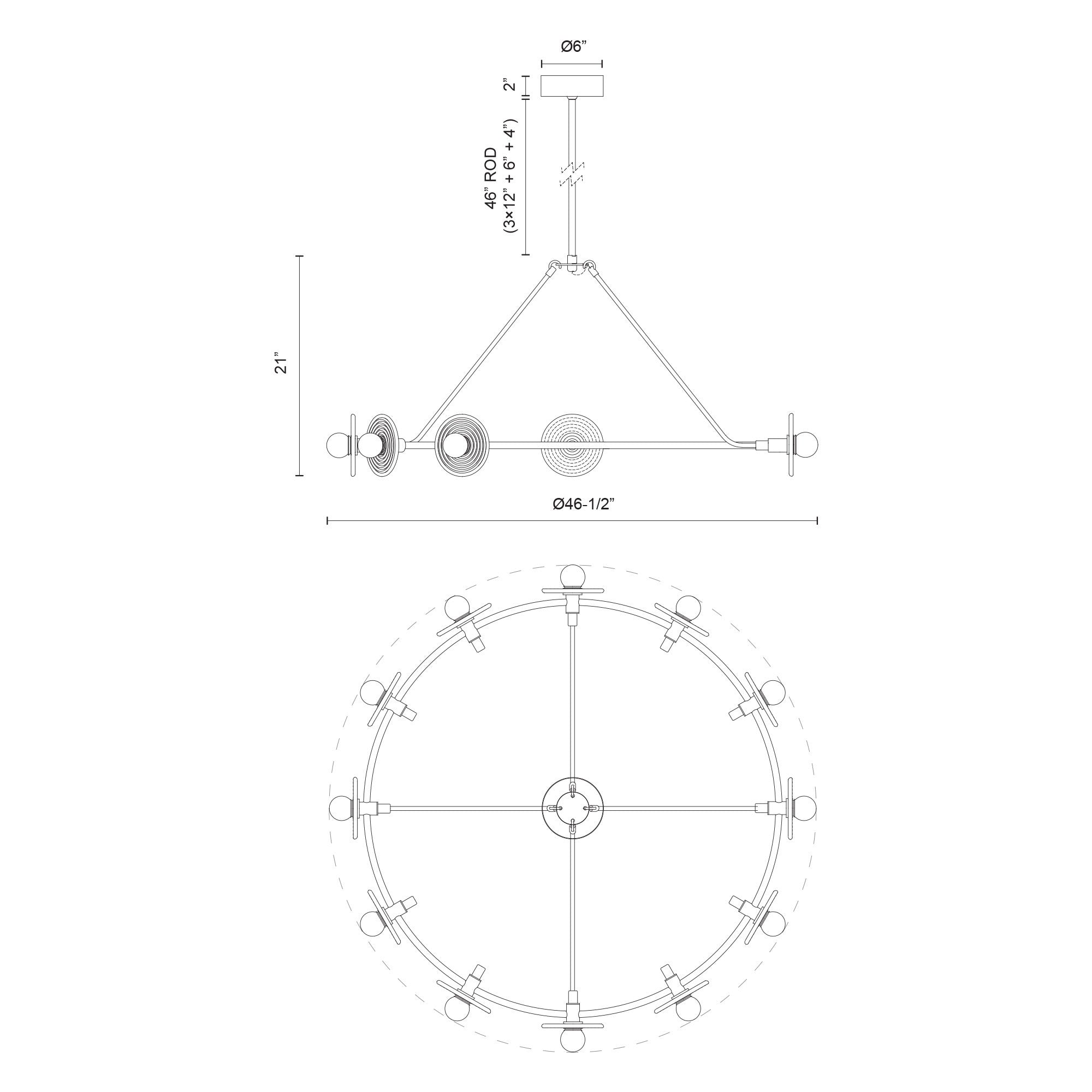 Dahlia 46-in Vintage Brass/Alabaster LED Chandeliers