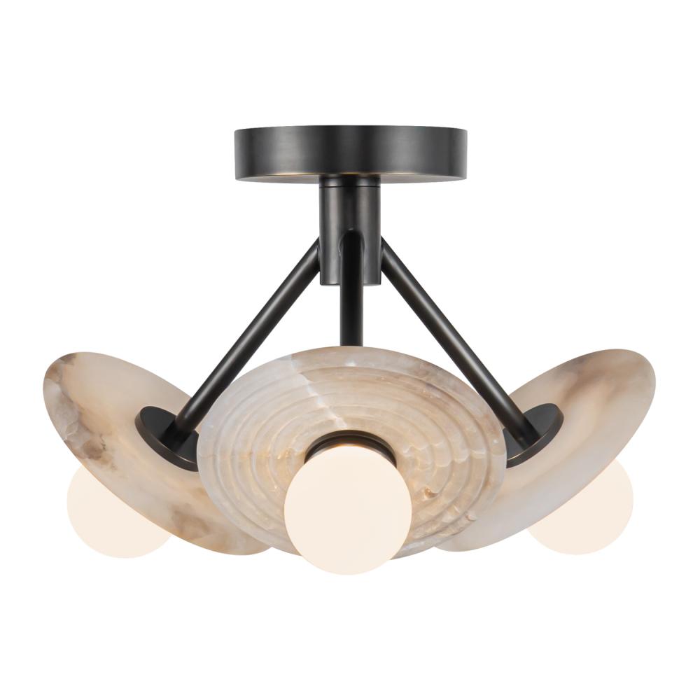 Alora Lighting DAHLIA SF346313UBAR Semi Flush Mt - Urban Bronze