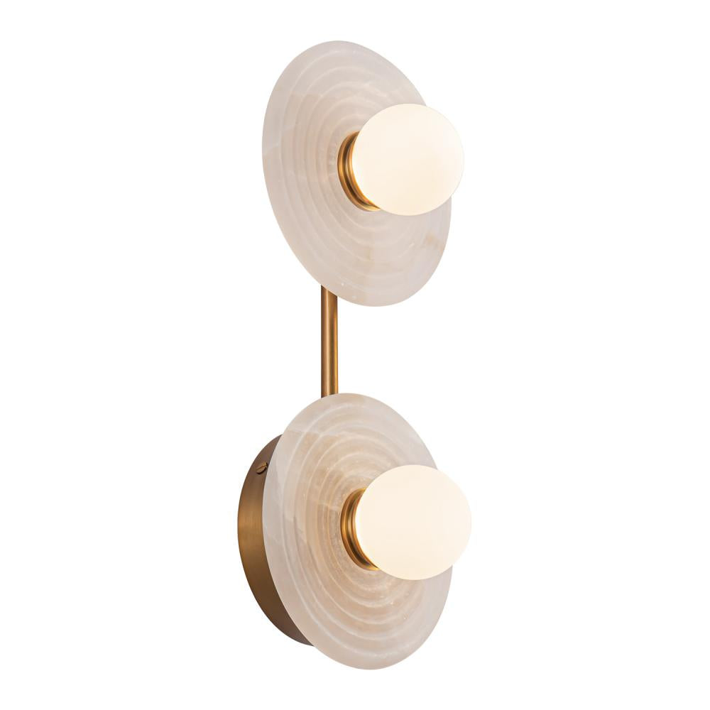 Alora Lighting DAHLIA WV346214VBAR Bathroom Fixture - Vintage Brass