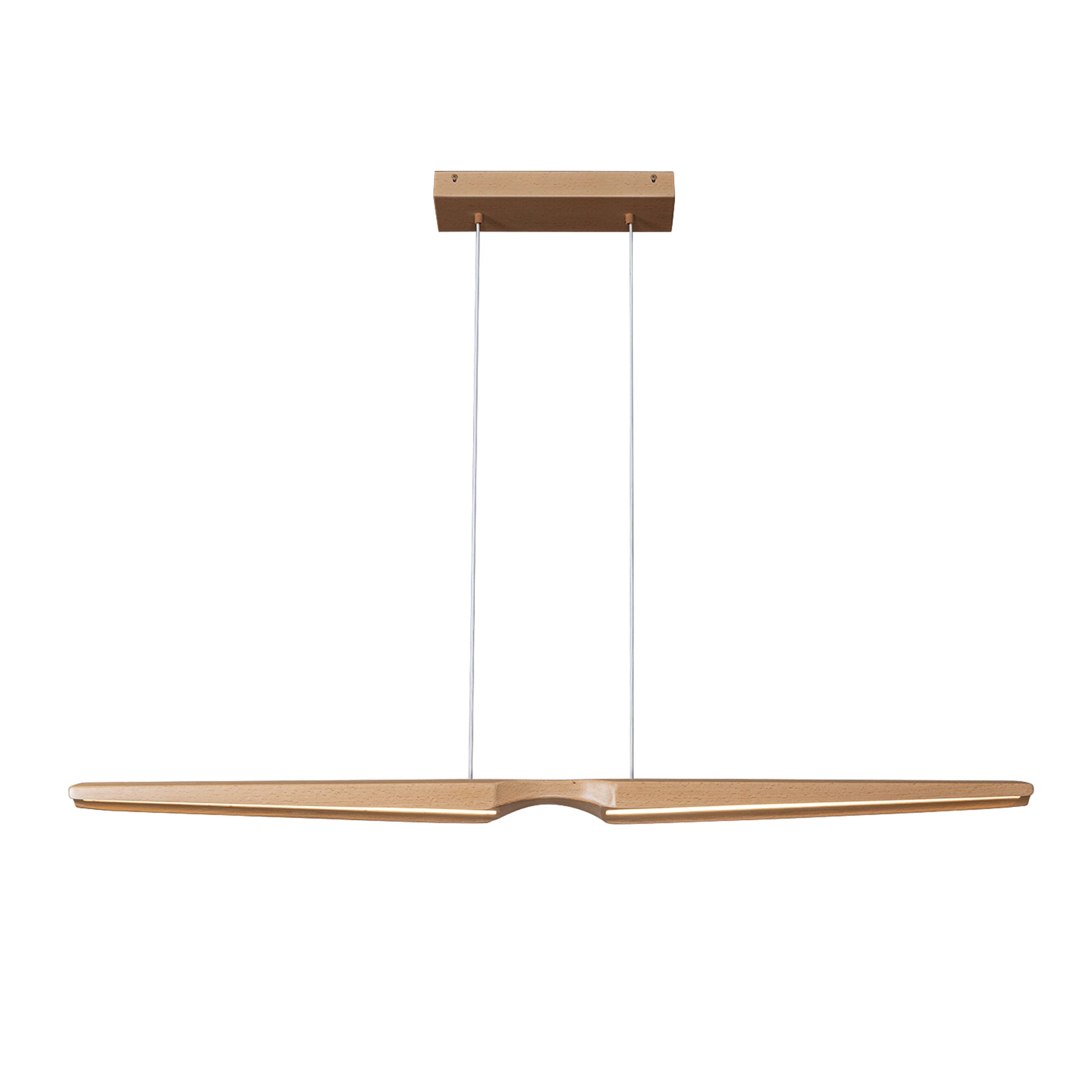 Kuzco Lighting LP21647-BW-UNV Linear Pendant, UL Damp Rated, Beech Wood