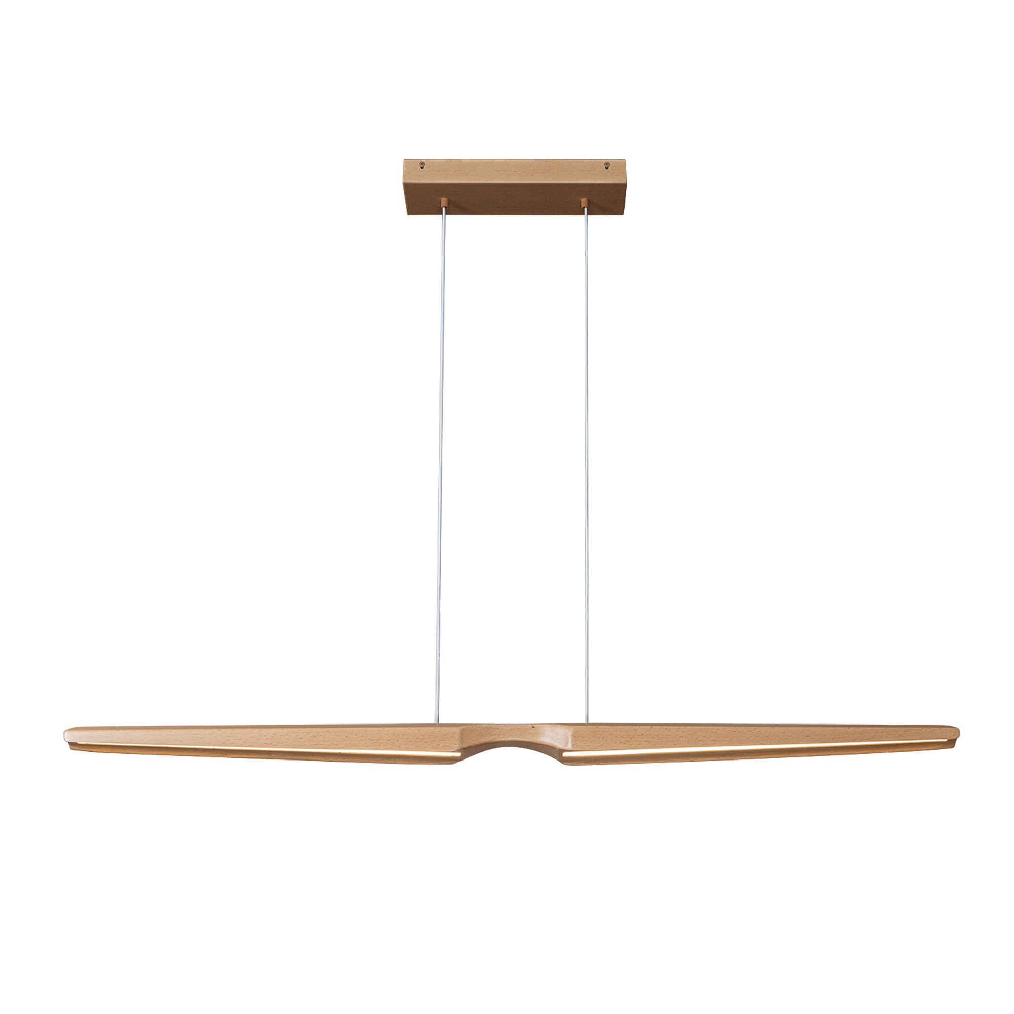 Kuzco Lighting LP21647-BW-UNV Linear Pendant, UL Damp Rated, Beech Wood