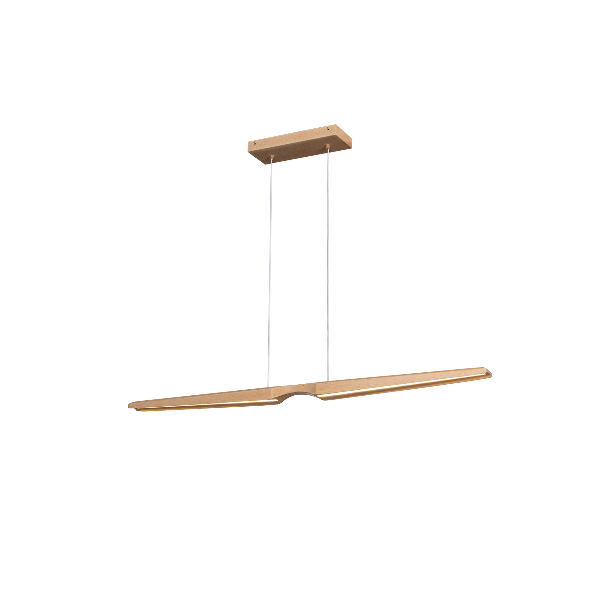 Kuzco Lighting LP21647-BW-UNV Linear Pendant, UL Damp Rated, Beech Wood