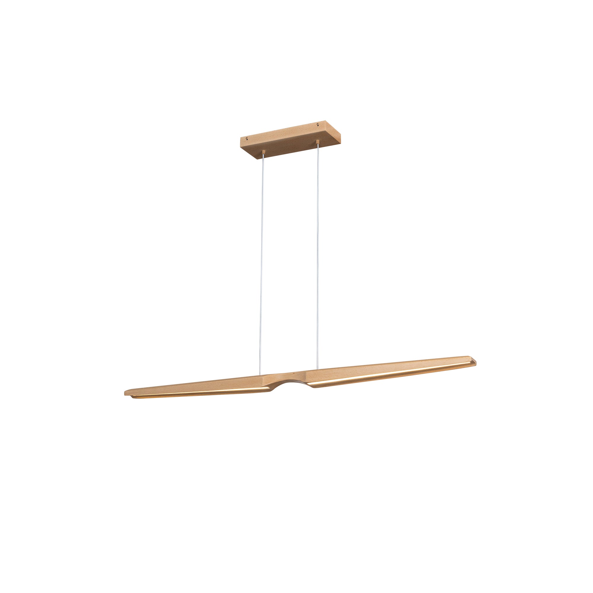 Kuzco Lighting LP21647-BW-UNV Linear Pendant, UL Damp Rated, Beech Wood