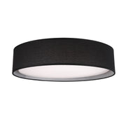 Dalton 16-in Black LED Flush Mount