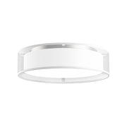 Dalton 16-in White Organza LED Flush Mount