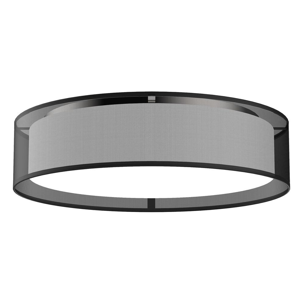 Kuzco Lighting FM7920-BOR-5CCT Flush Mount, LED, Black Organza