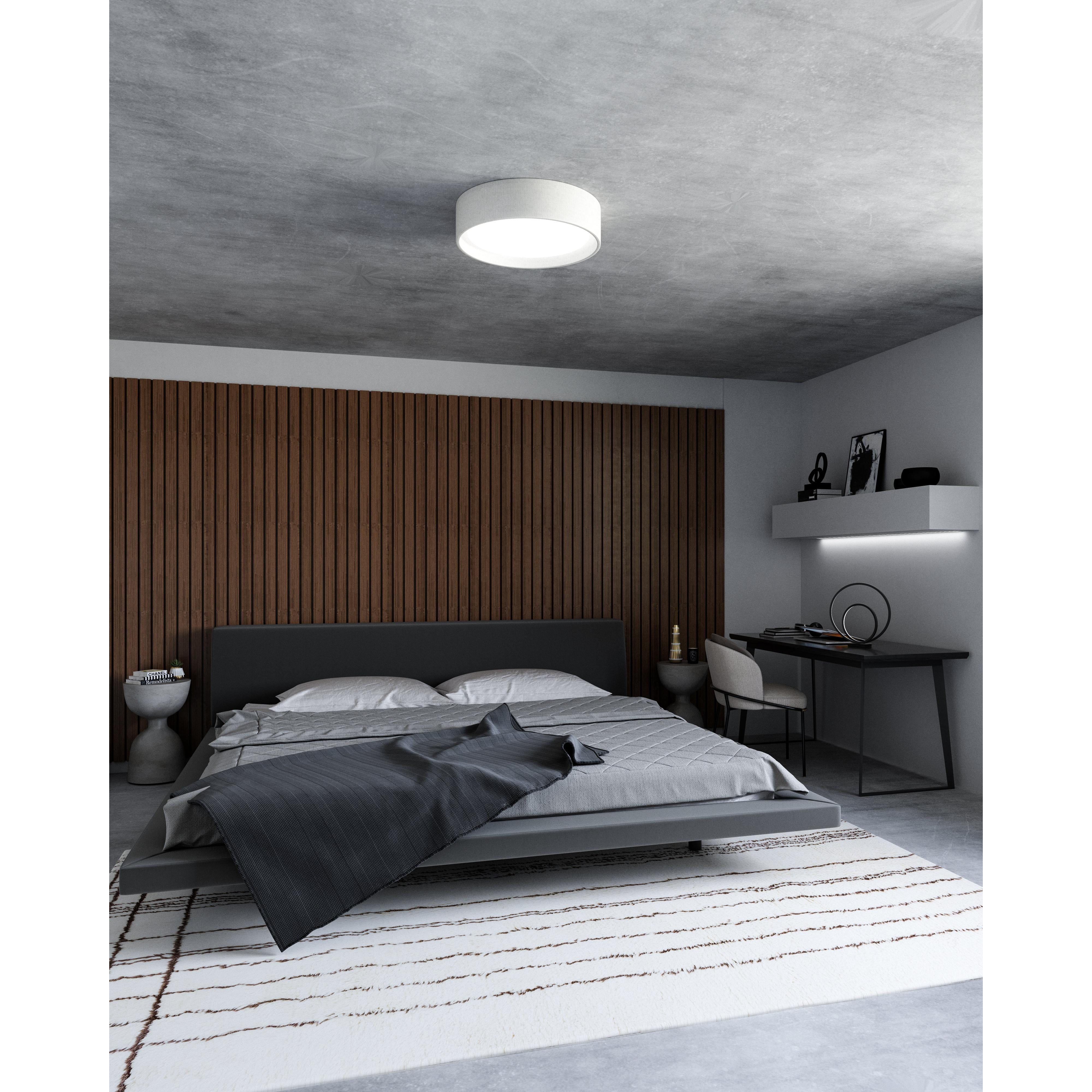 Dalton 20-in White LED Flush Mount