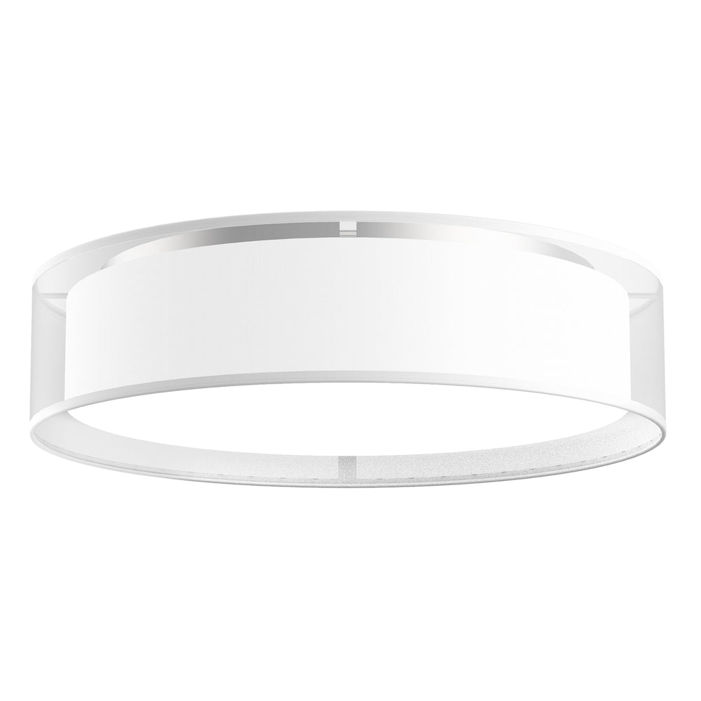 Kuzco Lighting FM7920-WOR-5CCT Flush Mount, LED, White Organza