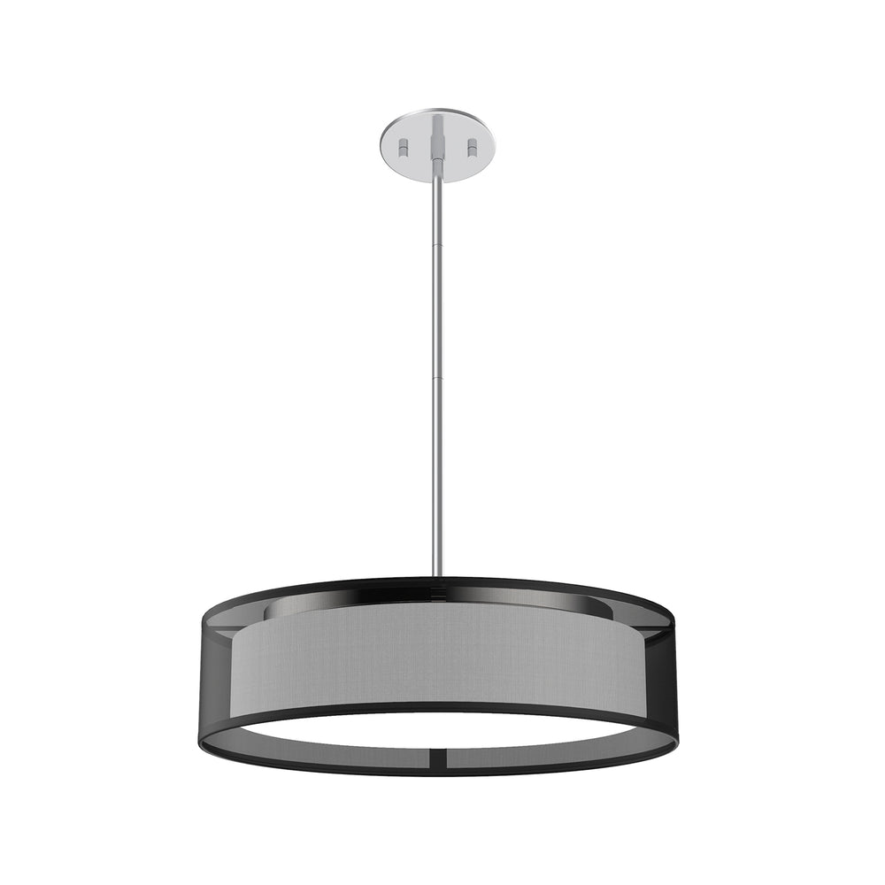 Kuzco Dalton PD7916-BOR-5CCT Pendant, UL Damp Rated, Black Organza