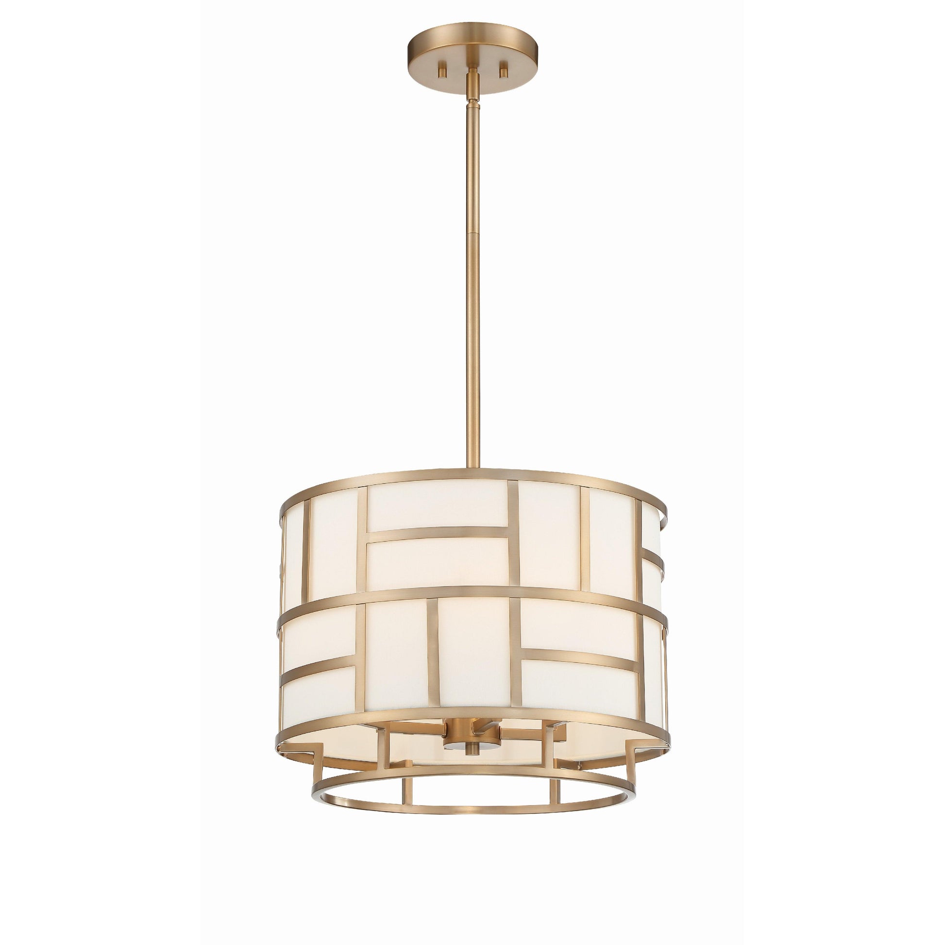 Crystorama Danielson DAN-404-VG – 16.75 Inch – 4 Light – Chandelier – Vibrant Gold – Dry Rated