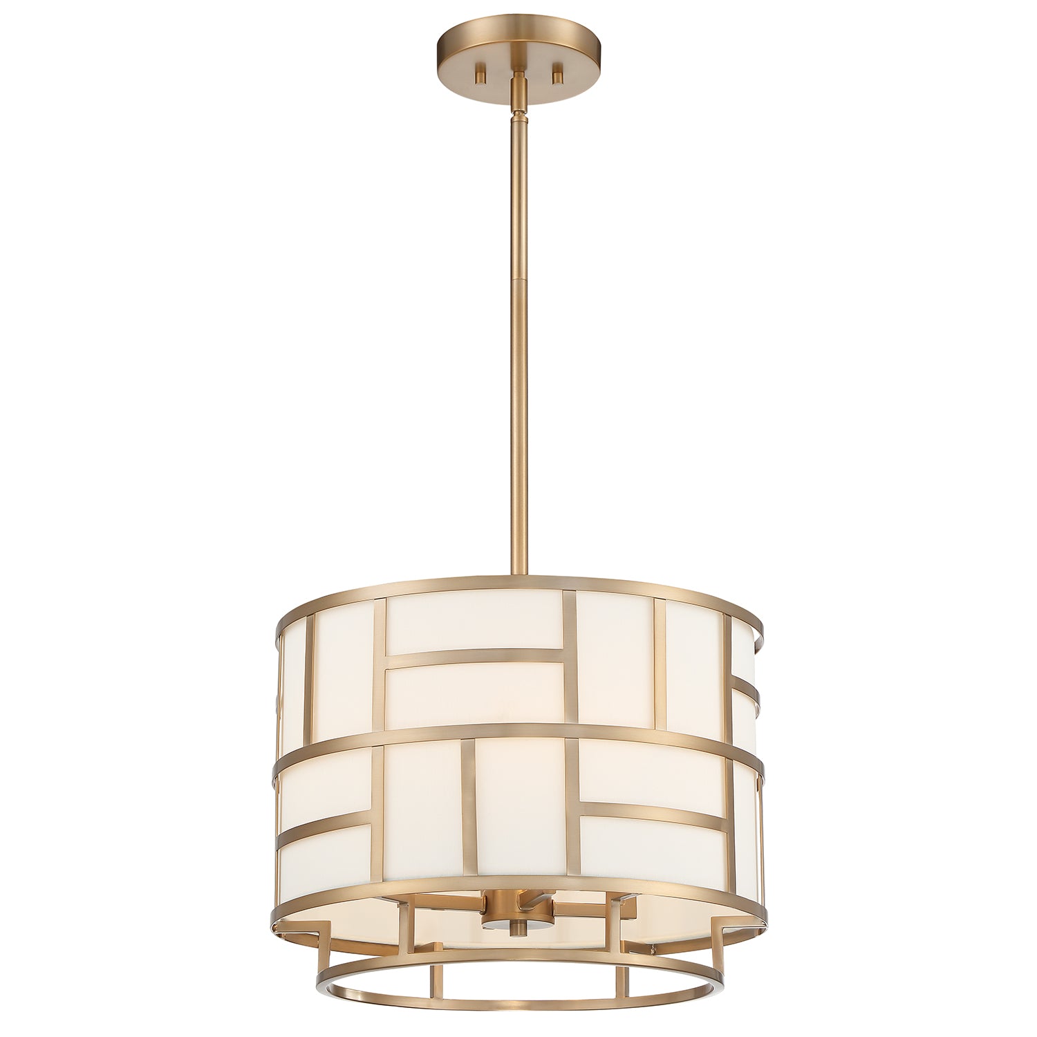 Crystorama Danielson DAN-404-VG – 16.75 Inch – 4 Light – Chandelier – Vibrant Gold – Dry Rated