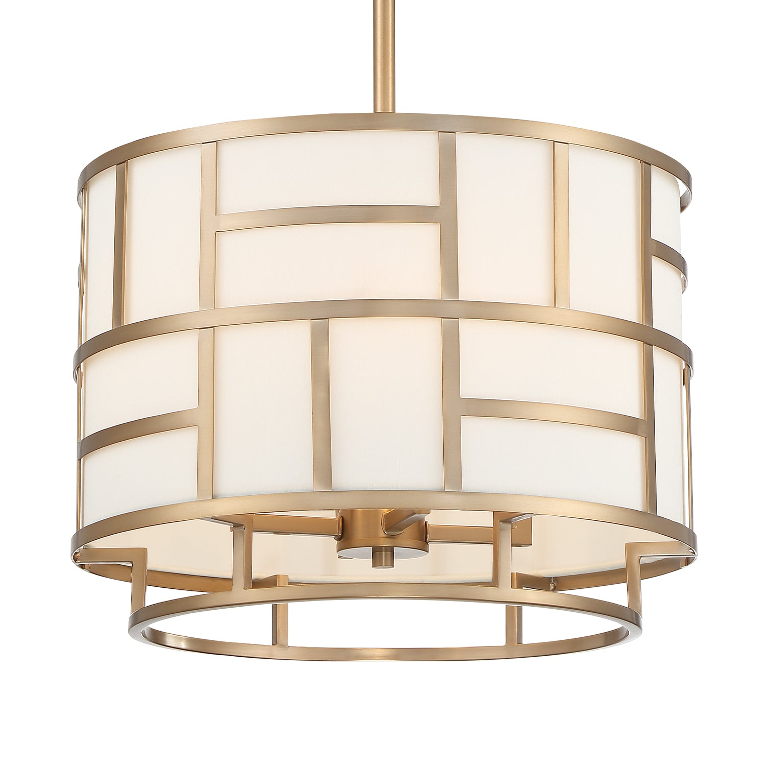 Crystorama Danielson DAN-404-VG – 16.75 Inch – 4 Light – Chandelier – Vibrant Gold – Dry Rated