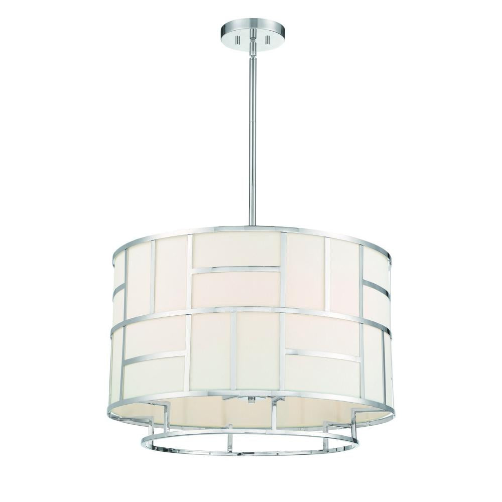 Crystorama DANIELSON DAN-406-PN Chandelier Contemporary - Polished Nickel