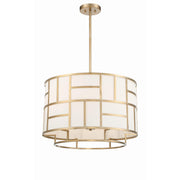 Crystorama Danielson DAN-406-VG – 24.75 Inch – 6 Light – Chandelier – Vibrant Gold – Dry Rated