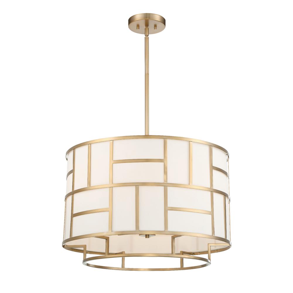 Crystorama DANIELSON DAN-406-VG Chandelier Contemporary - Vibrant Gold