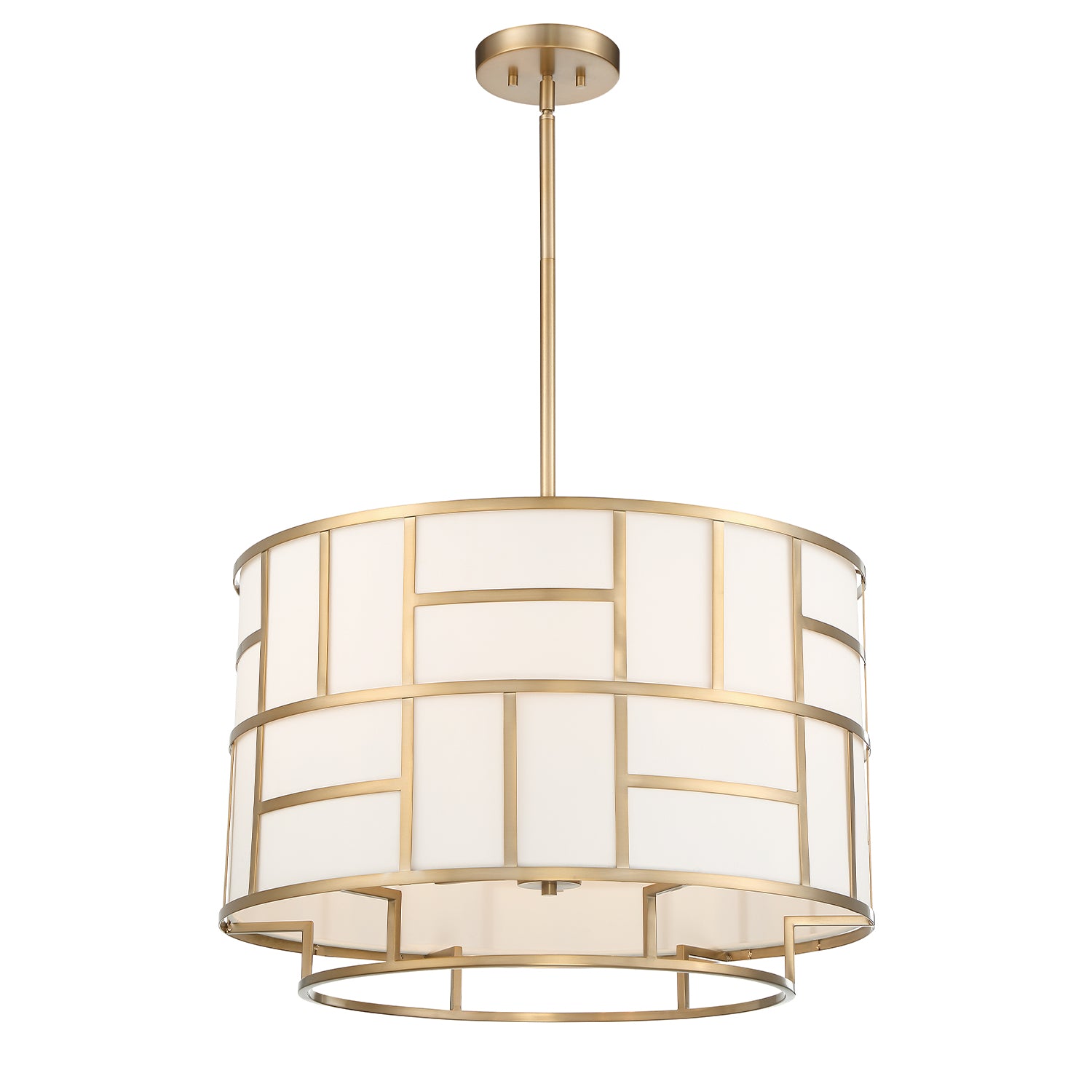 Crystorama Danielson DAN-406-VG – 24.75 Inch – 6 Light – Chandelier – Vibrant Gold – Dry Rated