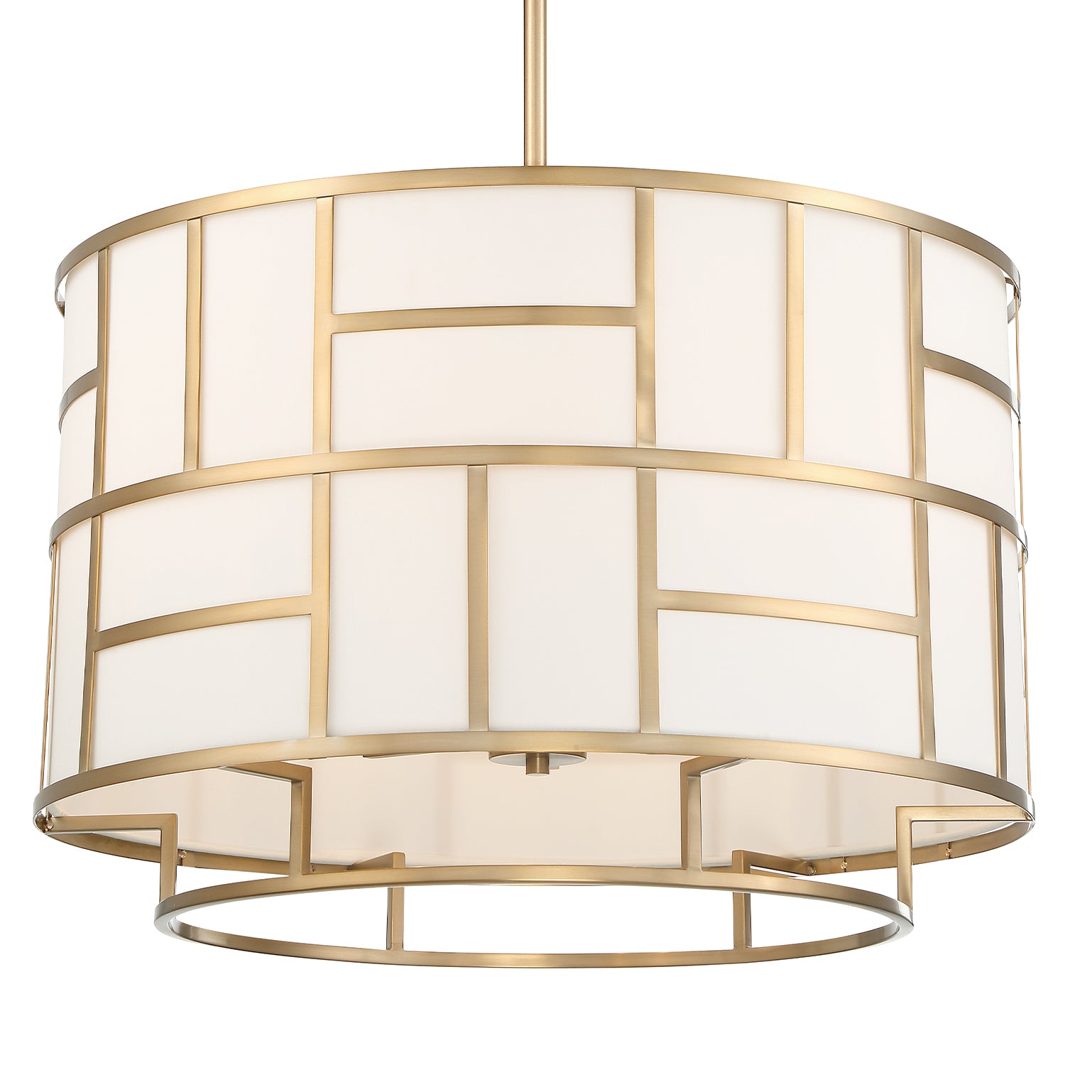 Crystorama Danielson DAN-406-VG – 24.75 Inch – 6 Light – Chandelier – Vibrant Gold – Dry Rated