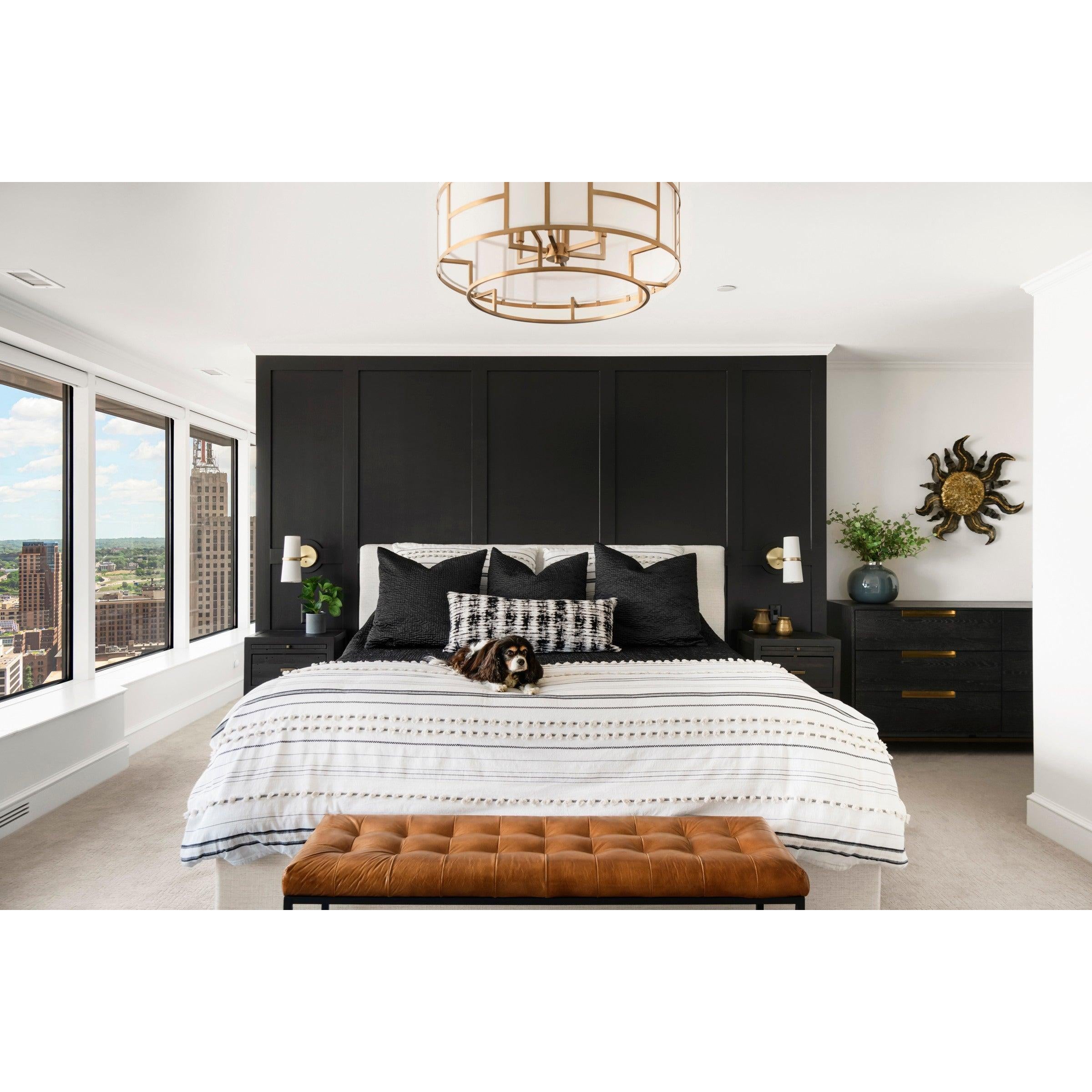 Crystorama Danielson DAN-406-VG – 24.75 Inch – 6 Light – Chandelier – Vibrant Gold – Dry Rated