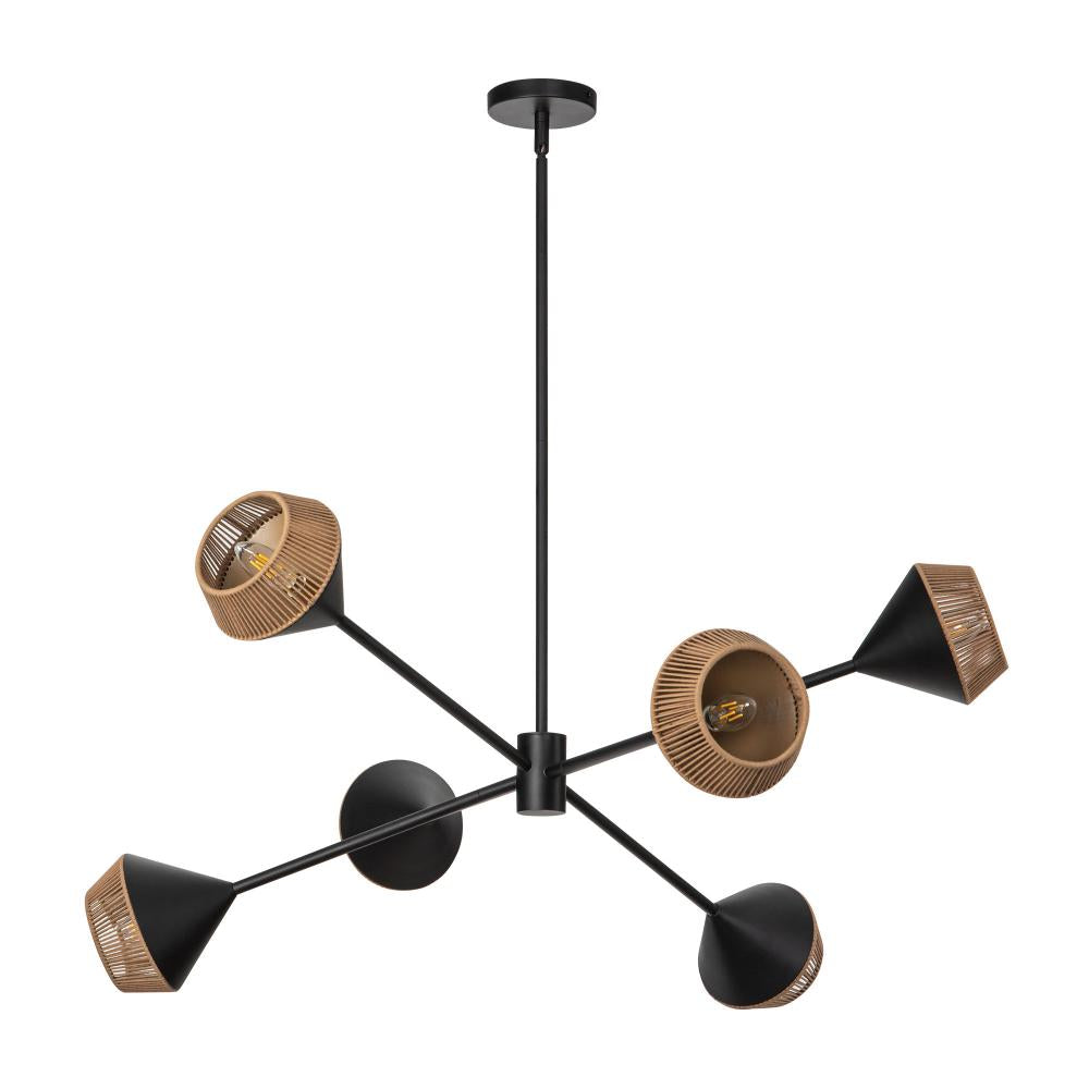 Alora Lighting DAPHNE CH633638MBBR Chandelier Bohemian - Matte Black