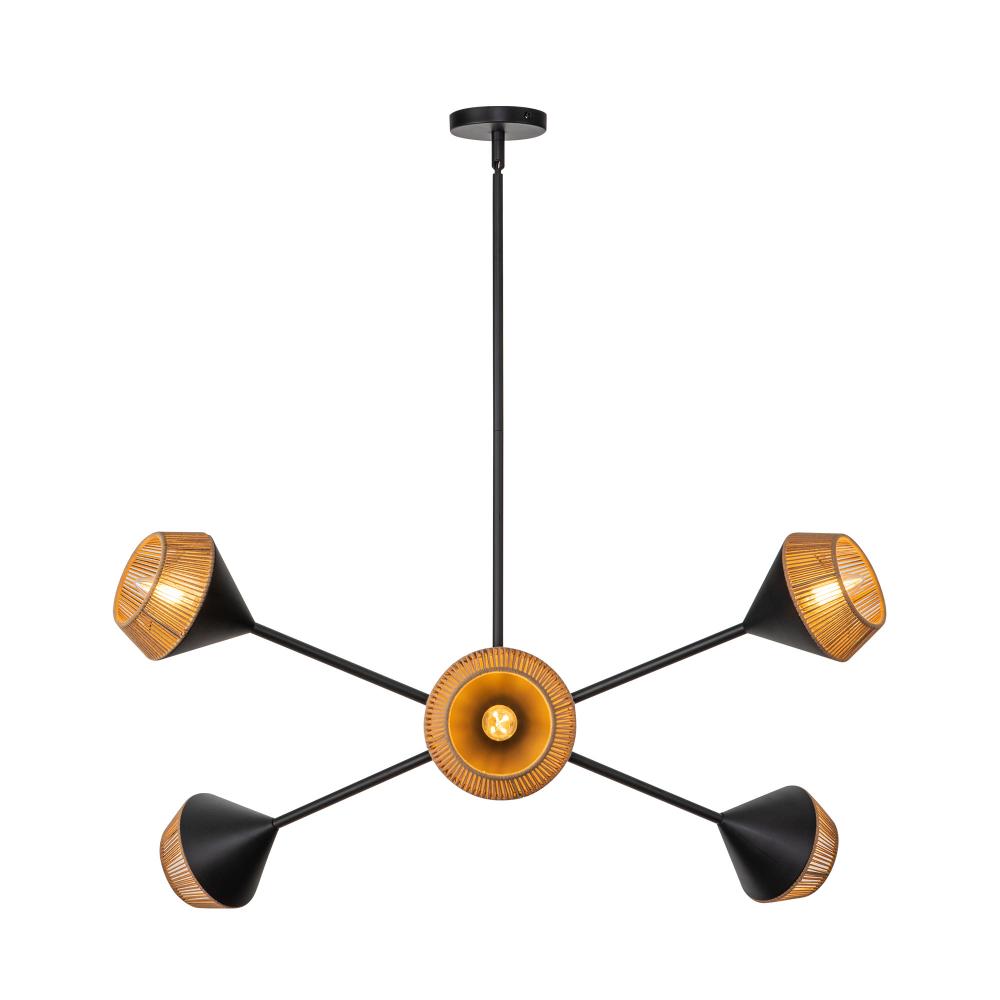 Alora Lighting DAPHNE CH633638MBBR Chandelier Bohemian - Matte Black