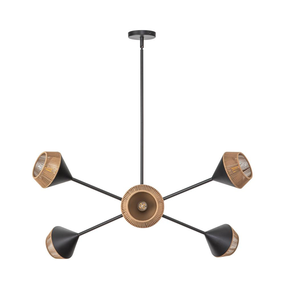 Alora Lighting DAPHNE CH633638MBBR Chandelier Bohemian - Matte Black