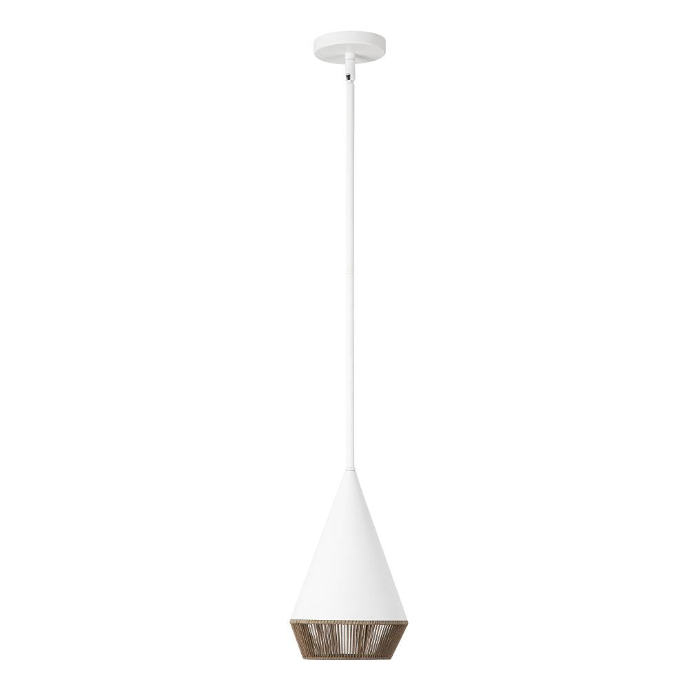 Alora Lighting DAPHNE PD633107WHBR Pendant Bohemian - White