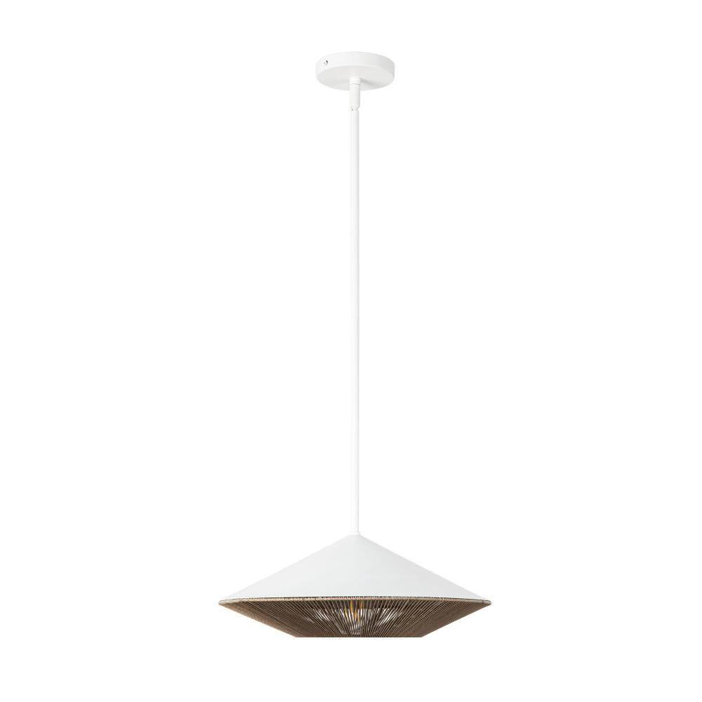 Alora Lighting DAPHNE PD633215WHBR Pendant Bohemian - White