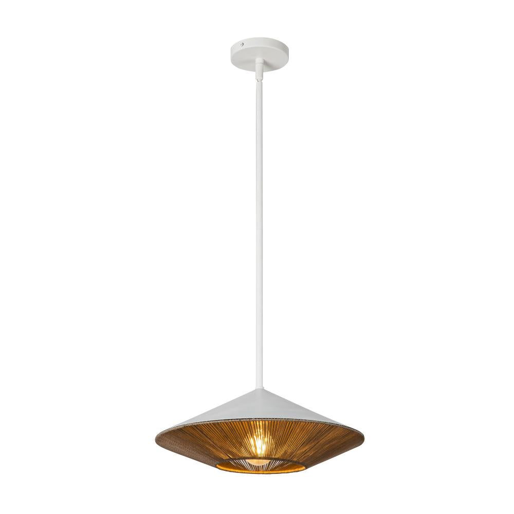 Alora Lighting DAPHNE PD633215WHBR Pendant Bohemian - White