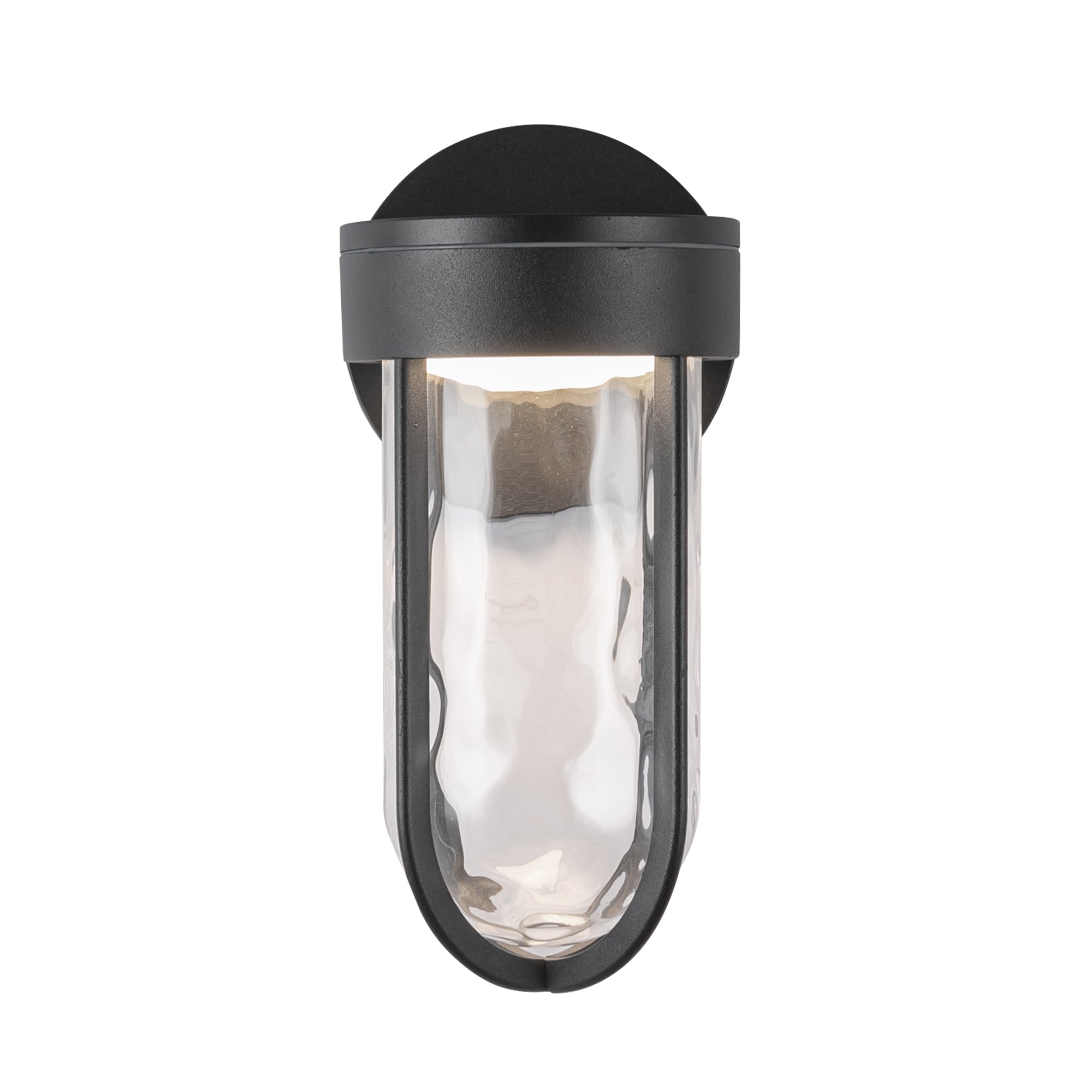 Davy 11-in Black LED Exterior Wall Sconce