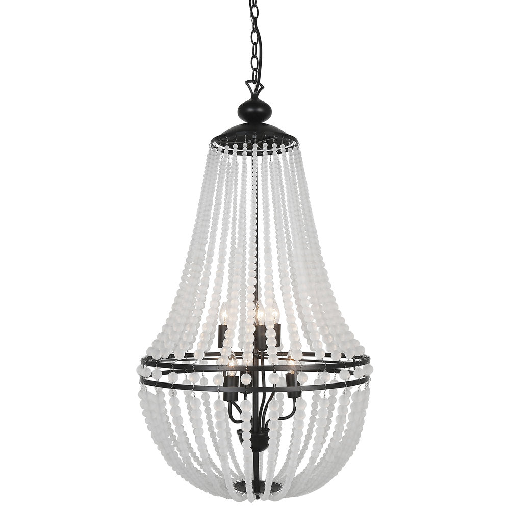 Dainolite DAWSON DAW-386C-MB-FR Chandelier Transitional - Matte Black