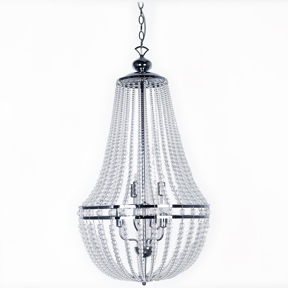 Dainolite DAWSON DAW-386C-PC-CLR Chandelier Transitional - Polished Chrome